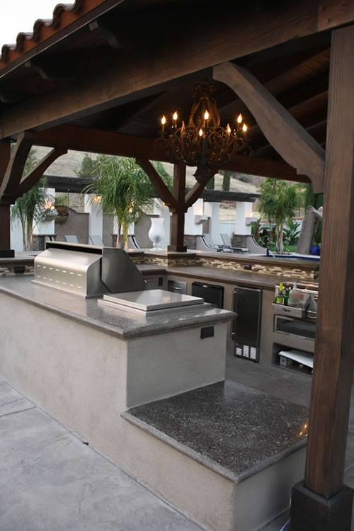 © Scott Cohen Decorative Concrete BBQ Beverage Center Grill    Embeds Outdoor Sink outdoor bar Bar seating Patio 3