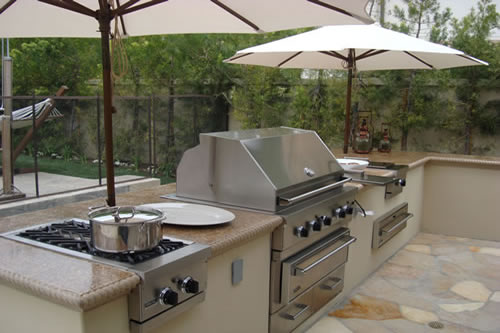 © Scott Cohen Stonework Decorative Concrete BBQ Beverage Center    Pergola Grill Embeds Outdoor Sink 4